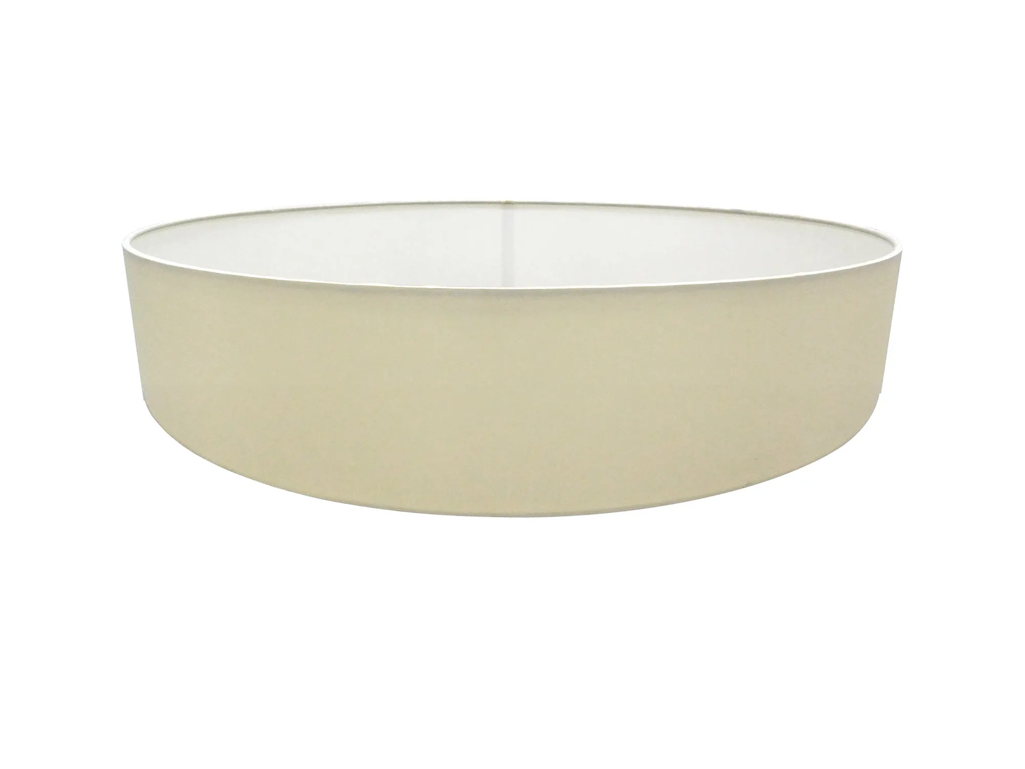 Serena 60cm Faux Silk Fabric Shade Ivory Pearl, White